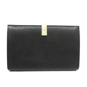 Celine Long Function Strap Black Multi Wallet Leather White